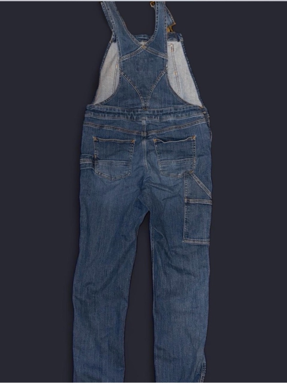 Carhartt Denim Overalls Relaxed Fit in Blue Wash - Picture 5 of 8